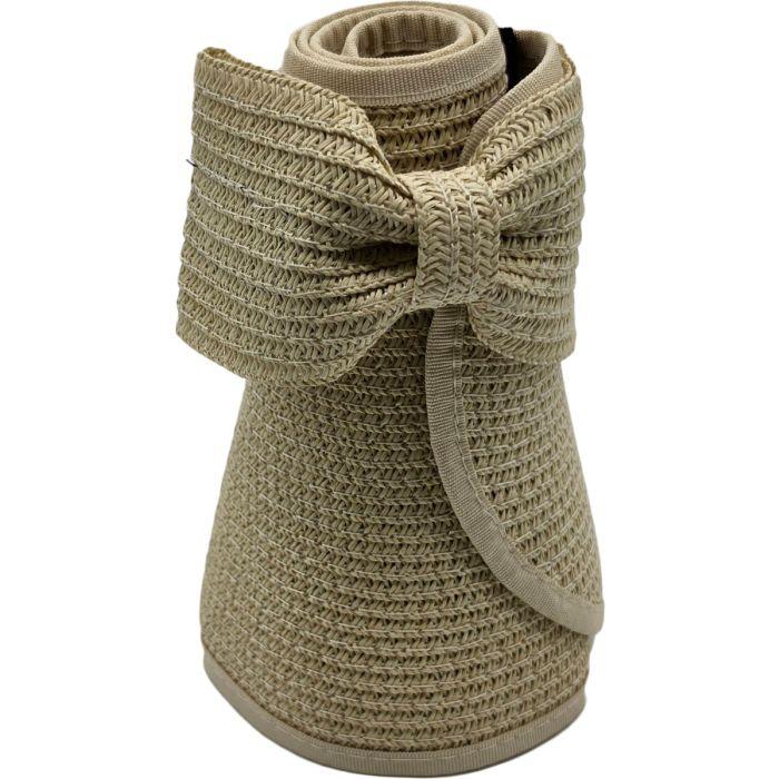 Wide Brimmed Straw Summer Visor