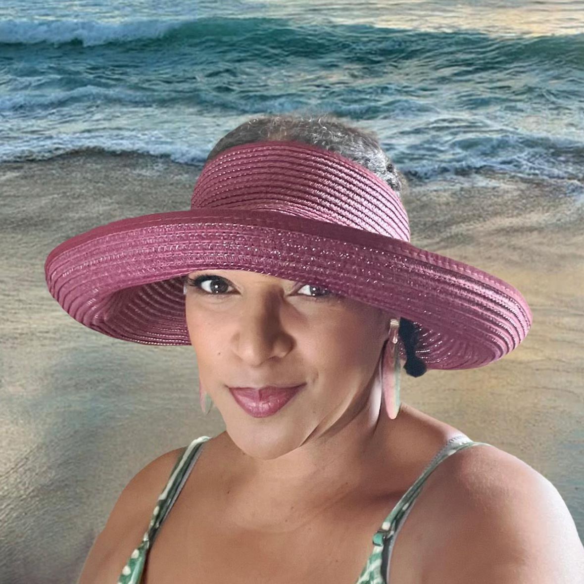 Wide Brimmed Straw Summer Visor